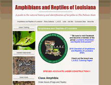 Tablet Screenshot of louisianaherps.com